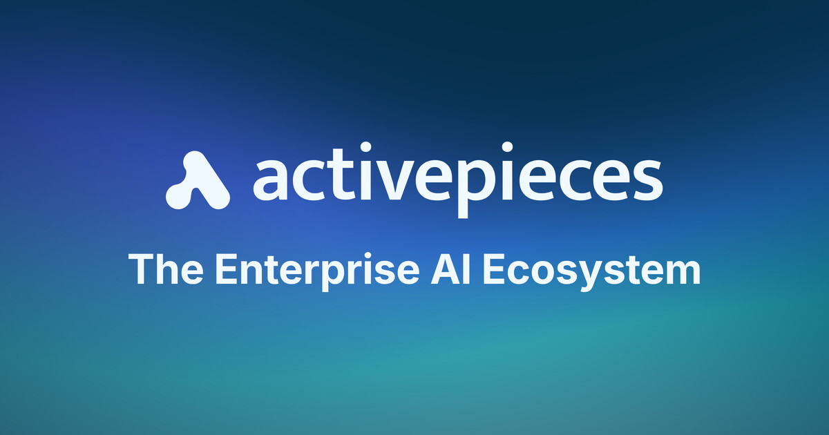 Activepieces interface, image from activepieces.com