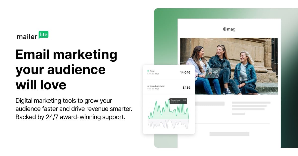 MailerLite product overview from the official website